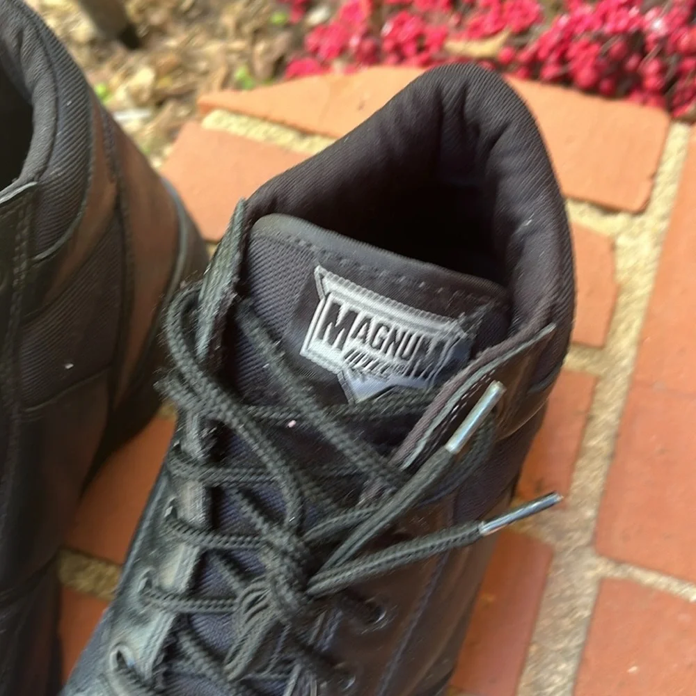 🆕 Magnum Women’s Black Leather Work Outdoor   Boots Size 8.5